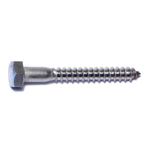 Midwest Fastener Lag Screw, 5/16 in, 2-1/2 in, Stainless Steel, Hex Hex Drive, 25 PK 50637 - main